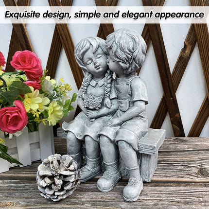 Resin Garden Ornament Outdoor Lawn Decoration Figurine For Men And Girls Yard