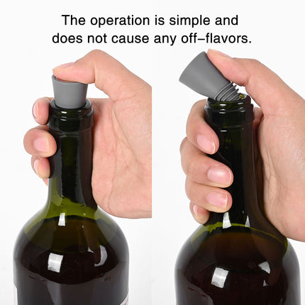 4 PCS Silicone Bottle Stoppers – Reusable Wine Beverage Sealer Bar Tool Set
