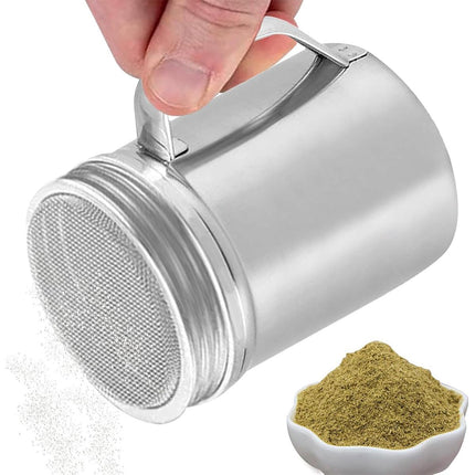 Stainless Steel Powder Shaker Mesh Sugar Flour Dispenser Spice Baking Tool