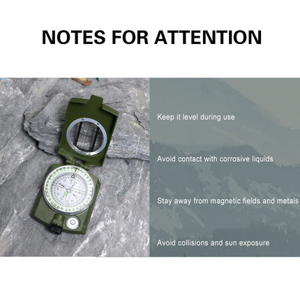 Multi-Function High Precision Compass Durable Luminous for Outdoor Hiking Camping