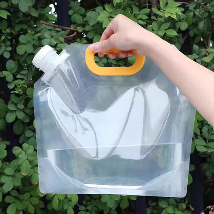 20PCS Portable Clear Water Storage Bags 1.5L 2.5L with Cap for Camping Picnic