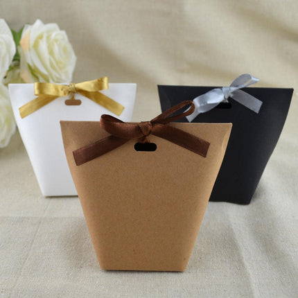 50PCS Kraft Paper Bag Party Candy Treat Storage Bag Recyclable Gift Shopping Bag