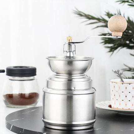 Manual Stainless Steel Grinder with Ceramic Core for Coffee Beans Rice Sesame