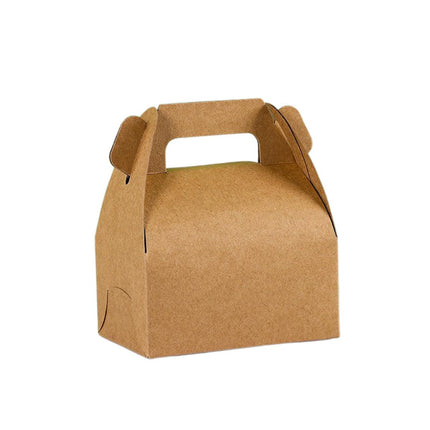 50pcs Portable Pastry Box Bakery Cake Box Takeaway Packing Boxes for Pastries
