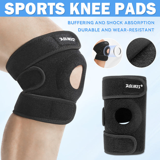 Aolikes Elastic Adjustable Knee Brace Fastener Patella Support Gym Relief Strap