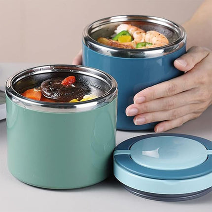 1L Large Capacity Stainless Steel Insulated Lunch Box Food Container Durable