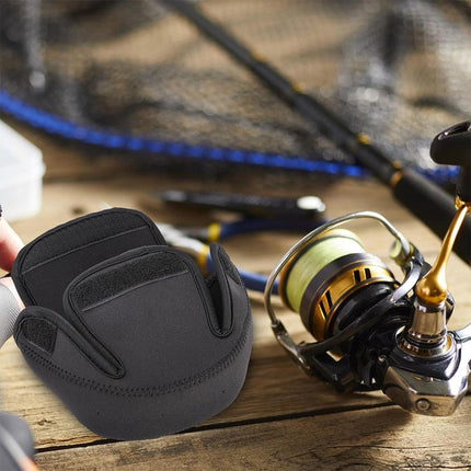 Fishing Reel Protective Cover Neoprene Wrap Case for Spinning Baitcasting Reels