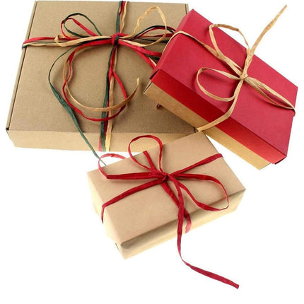 3 Rolls Raffia Paper Rope Gift Wrapping String Decorative Tie for Crafts Packing