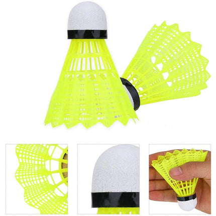12PCS Badminton Training Set Durable Feather Shuttlecocks for Sports Practice