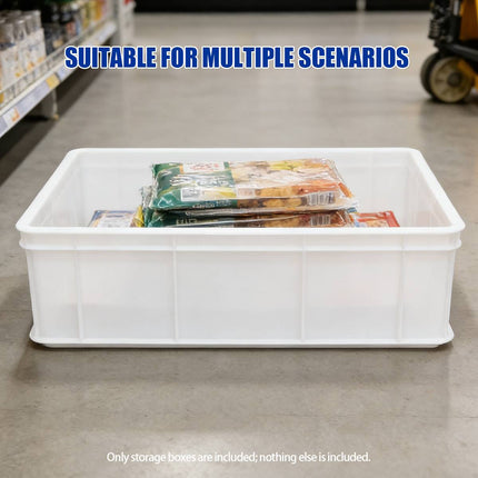 2PCS Rectangular Thickened Plastic Storage Box Durable for Household Storage Use