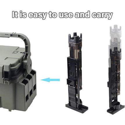 Pole Riser Fishing Box Accessories Adjustable Rod Bucket Holder Tackle Gear