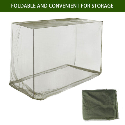 Outdoor Folding Bed Mosquito Net Army Green Summer for Travel Camping Hiking