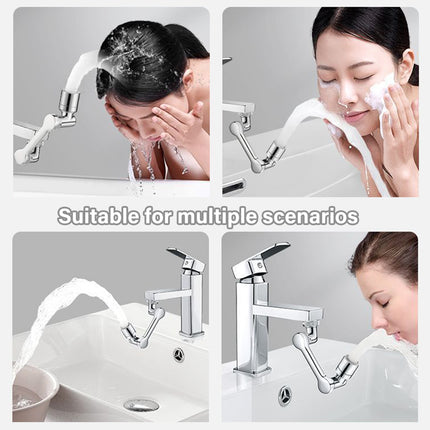 Multifunction Mechanical Arm Faucet Extender Rotatable Sink Tap Adapter Joint