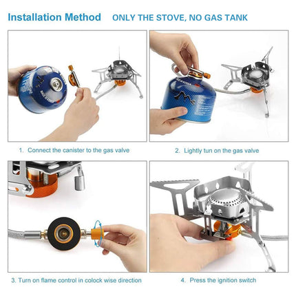 Outdoor Camping Portable Triangle Stove Stainless Steel High Heat Output Durable