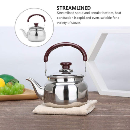 Stainless Steel Whistling Kettle Anti Scald Handle Gas Electric Stove 0.5L 1L 2L