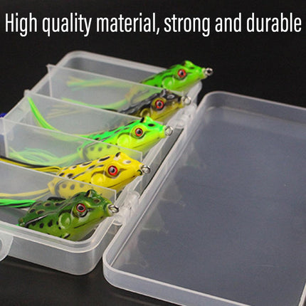 5pcs Soft Frog Lure Set Fishing Bait Frog Fake Lures for Bass Fishing Tackle