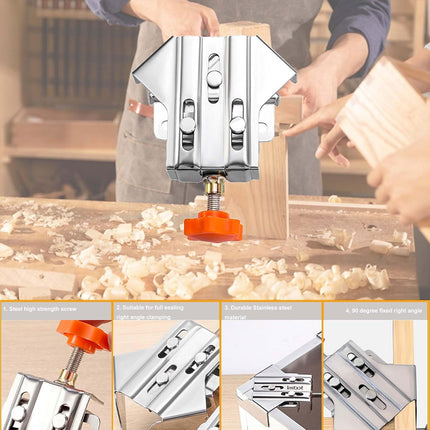 Angle Clamp Set 4pcs 90-Degree Adjustable L Shape Corner Woodworking Position