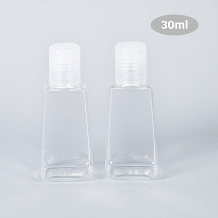 Trapezoidal Plastic Bottles 100PCS 30ML 60ML Clear Refillable Travel Cosmetic Jar
