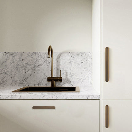 Simple Door Handle Cabinet Pull Knob Wardrobe Handle 4 Size Brass Kitchen