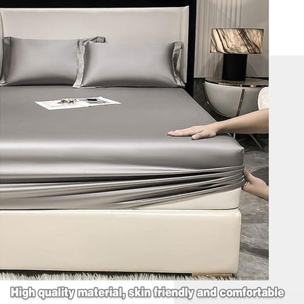 Bed Sheet Set Solid Colour Summer Three Piece Pillowcase Bedding Cover for Home
