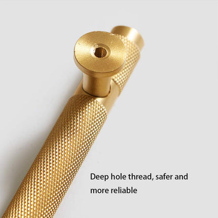 Copper Cabinet Handles 4 Sizes Gold Light Luxury Pulls for Drawer Wardrobe Door