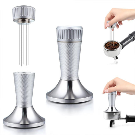 53.3/58.3mm Coffee Machine Handle Needle Distributor Powder Press Tamper Tool