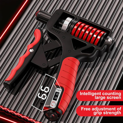 Adjustable Hand Gripper 5 to 165kg High Carbon Steel with Digital Counter