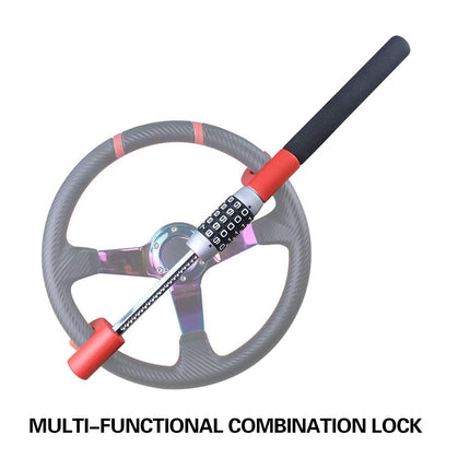 Car Steering Wheel Lock Anti Theft Security Code Lock for Vehicle Protection Use