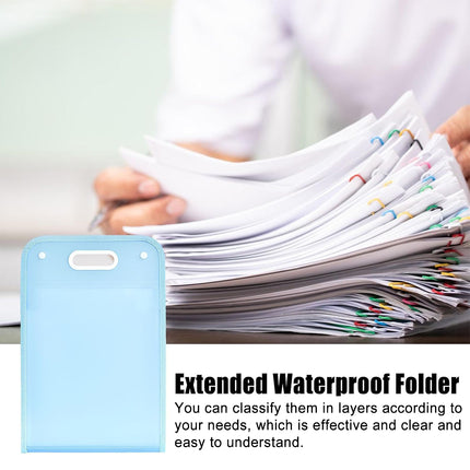 2PCS 13 Pocket A4 File Storage Bag Large Capacity Organizer Durable Documents