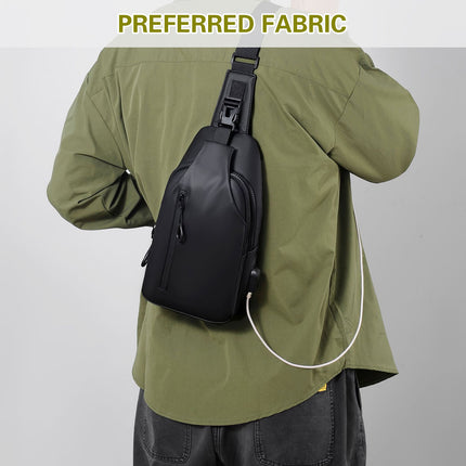 Large Capacity Chest Crossbody Bag Waterproof Durable for Travel Daily Use