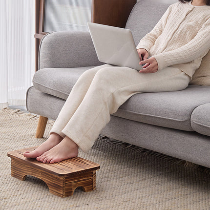Solid Wood Small Stool Footrest Step Stool Shoe Changing Low Bench Indoor Use