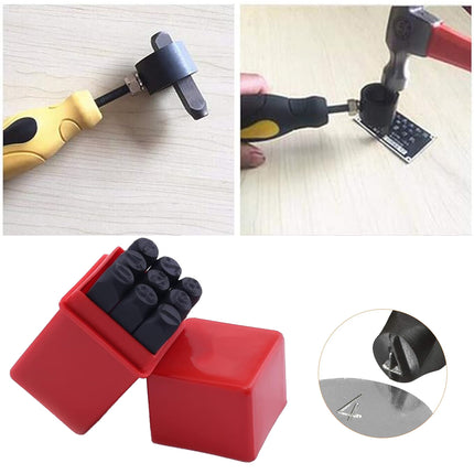 Punch Stamp Set 4MM Steel Letter Number Stamping Tool Kit For Metal Leather Wood