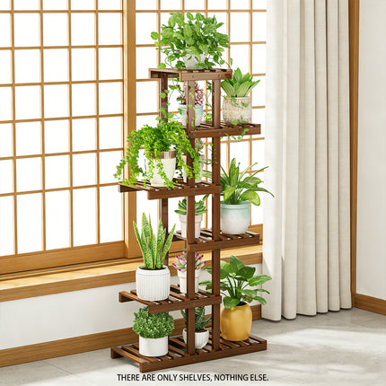 6Tier Freestanding Balcony Flower Stand Rack Indoor Outdoor Plant Shelf Display