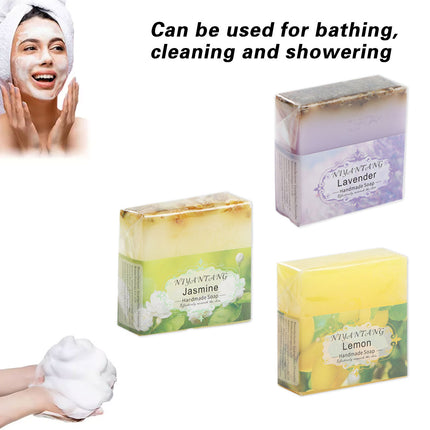 Essential Oil Soap Set 5PCS Plant Based Handmade Bars for Bath Face Hand Washing