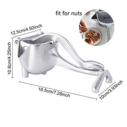 Aluminium Alloy Manual Juicer Fruit Squeezer for Lemon Orange Household Use
