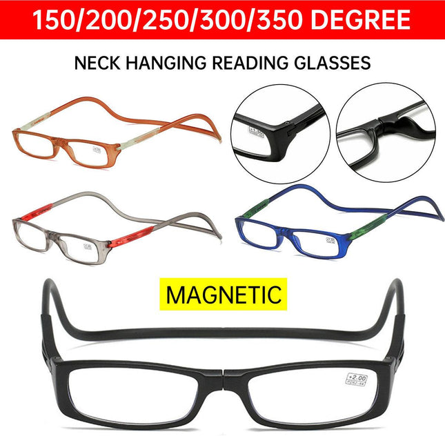 Folding Reading Glasses for Elderly Convenient Neck Hanging Portable Eyewear