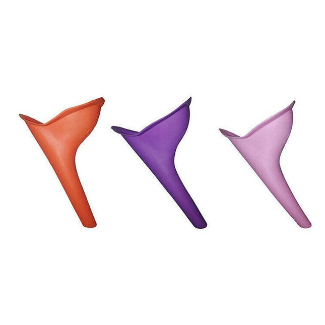 3X Portable Female Woman Ladies She Urinal Urine Wee Funnel Camping Travel Loo - Aimall