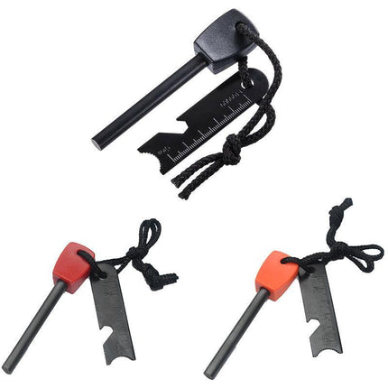 Magnesium Flint Rod Stone Fire Starter Lighter Emergency Survival Camping Hiking - Aimall