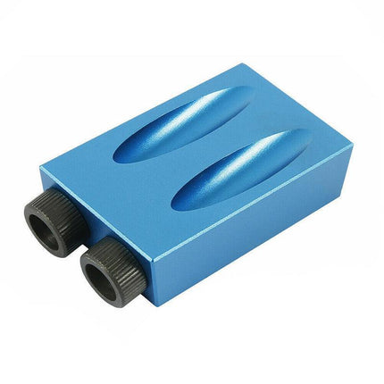 14Pcs 15° Pocket Hole Screw Jig Dowel Drill Set Wood Tool Kit Angle Hole Locator - Aimall