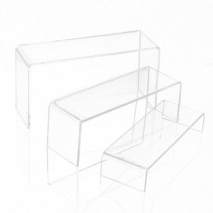 3Pcs Transparent Acrylic Shoes Display Stand Jewellery Rack Organiser  Au Stock