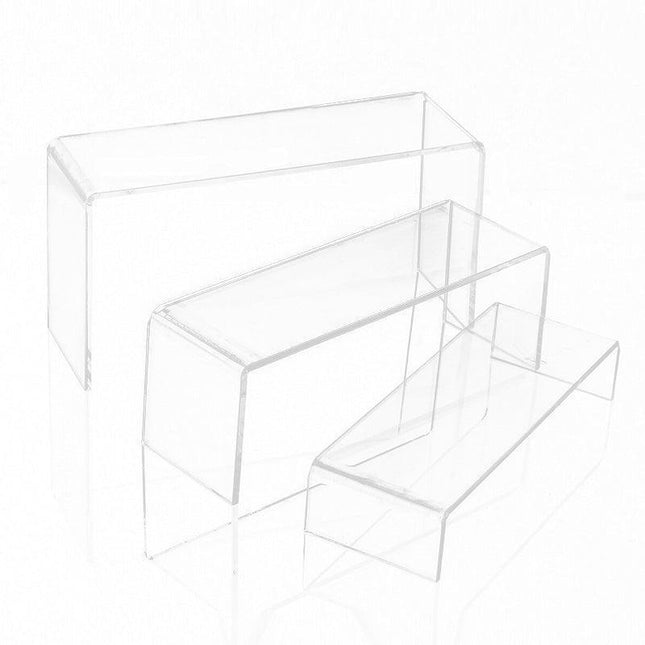 3Pcs Transparent Acrylic Shoes Display Stand Jewellery Rack Organiser  Au Stock