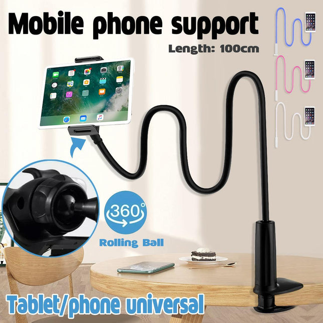 Mobile Phone Flexible 360° Clip Mount Stand Holder Bed Desktop Bracket Clamp Au - Aimall