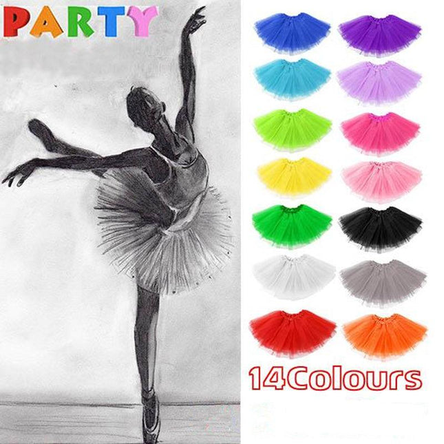 New Adults Tulle Tutu Skirt Dressup Party Costume Ballet Womens Girls Dance Wear - Aimall
