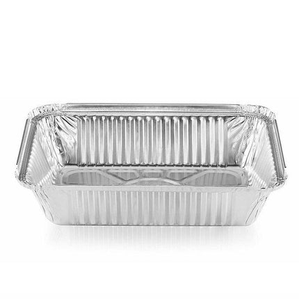 Bbq Aluminium Oven Foil Trays Food Disposable Container Tray Roasting Baking Au - Aimall