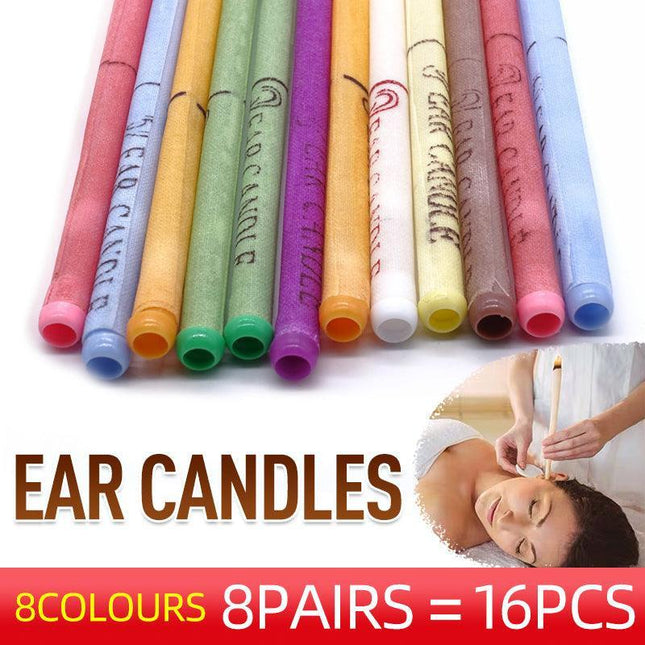 16Pcs Ear Candles For Cleaning Ear Wax Hopi Natural Holistic Alternative Therapy - Aimall
