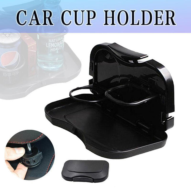 Auto Car Cup Holder New Back Seat Tray Table Stand Desk Drink Food Folding Au - Aimall