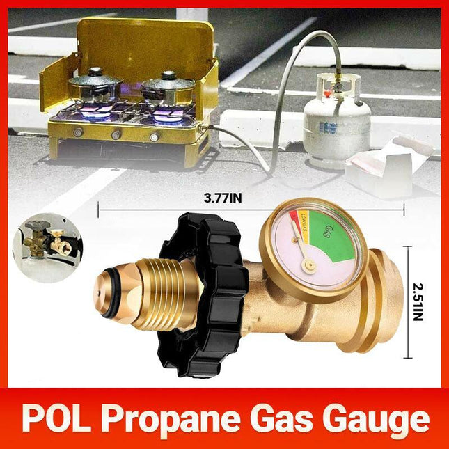 High Low Gas Pressure Gauge Level Indicator Pol Propane Lpg Bottle Cylinder Au - Aimall