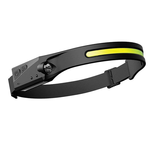 Cob Led Motion Sensor Head Torch Headlight Usb Headlamp Waterproof Rechargeable - Aimall