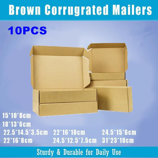 Brown Mailing Box Carton A4 A5 Small Medium Large Cardboard Mailer - Aimall
