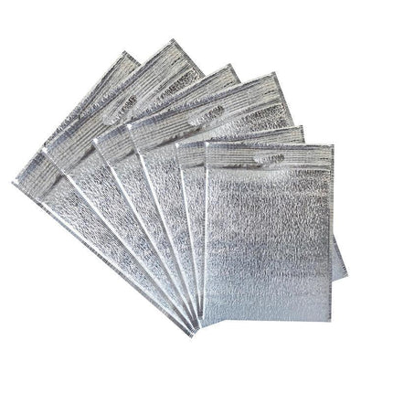 100Pcs Aluminum Foil Insulated Food Storage Bags for Thermal Cooling - Aimall